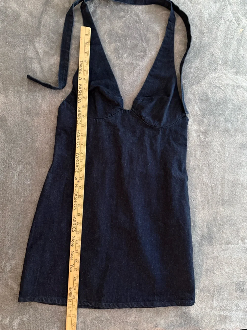 Free People Revolve Trevi Denim Mini Dress size L - Picture 9 of 12